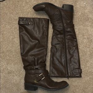 Tall Brown Riding Boots